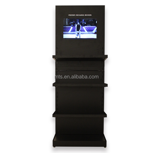 Tầng thường vụ kim loại bán lẻ Kệ Rack hiển thị với thiết bị điện tử màn hình LCD Video Player - Product Image 6