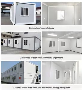 Maison préfabriquée en kit, maison préfabriquée en conteneur pour abri post-catastrophe, livraison rapide, prête à l'emploi, aménagement évolutif - Product Image 2
