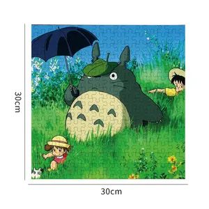 Joli dessin animé éponge Totoro marin lune Luffy Puzzles jouets pour adultes décoration Puzzle en gros Casse-tête Puzzles