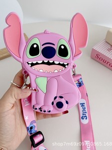 Nuova Borsa per Bambini a Tema Cartone Animato, Borsa a Tracolla da Donna con Fiocco, Grande Capacità, Portamonete - Product Image 2