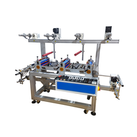 Machine de stratification industrielle à quatre rembobinages et trois couches