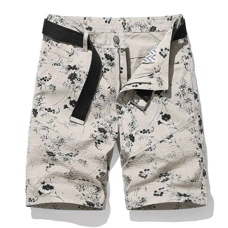 Factory summer custom casual chino golf short Wholesale quality Khaki cargo shorts men's shorts for men