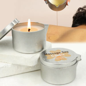 เทียนไขนวดอุณหภูมิต่ำถั่วเหลืองน้ำมันสปาบำบัดของขวัญที่บ้านสำหรับการพักผ่อนหรือการดูแลตนเอง (มิ้นท์ยูคาลิปตัสไม้จันทน์ซีดาร์) - Product Image 1