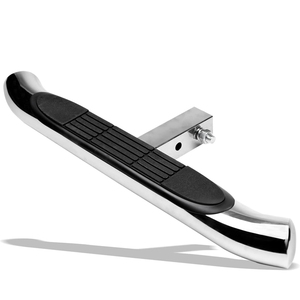 AMBITION Vente chaude Marchepied d'attelage rond de 3 pouces en acier inoxydable pour attelage de <span class=keywords><strong>remorque</strong></span>, très poli, pour attelage de 2 pouces, finition chromée brillante - Product Image 1