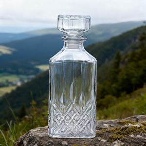 900ml 유리 위스키 디캔터 세트 코르크 밀봉 산둥 원산지 중국 공장 직송 - Product Image 4