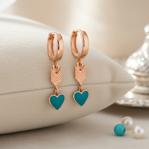 Pendientes colgantes con forma de flecha con diseño de corazón, joyería fina, joyería turca hecha a mano, venta al por mayor, joyería de plata de ley 925 - Product Image 3