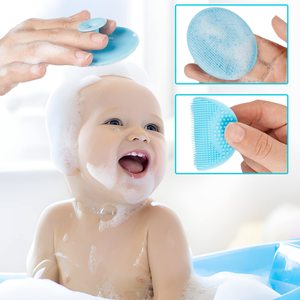 Douche de massage personnalisée bain de bébé en silicone réutilisable corps doux brosse et peigne <span class=keywords><strong>éponge</strong></span> <span class=keywords><strong>visage</strong></span> brosse de lavage des cheveux pour bébé enfants - Product Image 2