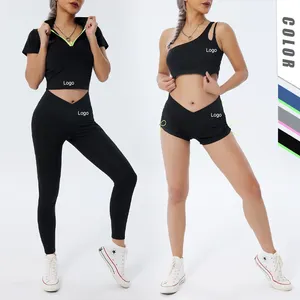 High Quality Sporty Woman Gym Sets Workout Clothing Conjuntos Gimnasios China Custom Yoga Clothes