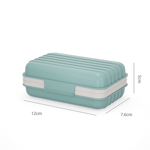 Jabonera con Tapa, Jabonera de Plástico, Mantiene el Jabón Seco, Orificios de Drenaje, a Prueba de Fugas, Portátil para el Hogar, Baño, Viajes, Campamento - Product Image 6