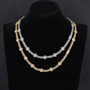 <b>Top</b> Grade D Color Moissanite Cuban <b>Chain</b> 925 Sterling <b>Silver</b> Rhodium Plated Streetwear Iced Out Link Necklace VVS1 Tester Pass - Product Image 1