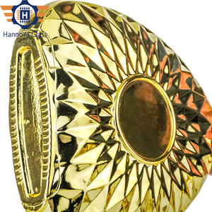 Bouteille à facettes plaquée or de luxe de 700ml pour Brandy <span class=keywords><strong>Tequila</strong></span> Spirit bouteille en verre décorative vide personnalisée - Product Image 5