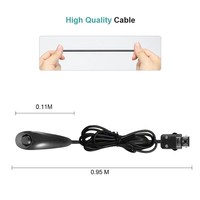 Nunchuck filaire courbé à la main pour la manette de jeu Nintendo Wii et accessoires pour la manette de jeu Wii