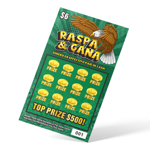 Tickets <span class=keywords><strong>de</strong></span> loterie à gratter, conception gratuite, fabricant <span class=keywords><strong>de</strong></span> cartes à gratter gagnantes, reliure parfaite, papier offset, pelliculage - Product Image 3