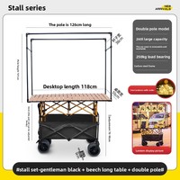 Support de parapluie métallique BTYP TC-05 pour camping-car, accessoires de voiture, pare-soleil, résistant à la pluie, pour marché nocturne, petit chariot et remorque