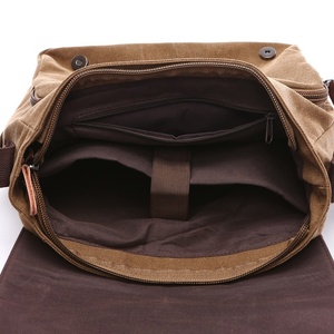 Sac à bandoulière rétro pour <span class=keywords><strong>homme</strong></span>, sacoche décontractée en toile, sacoche pour ordinateur portable, sac messager - Product Image 5