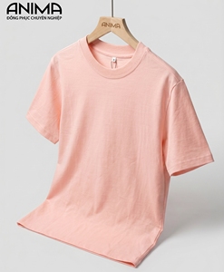 T-shirt en coton pour homme, tricoté 240 g/m², col rond uni, manches courtes, séchage rapide, toucher doux, idéal pour l'été, les voyages, décontracté, personnalisable - Product Image 1