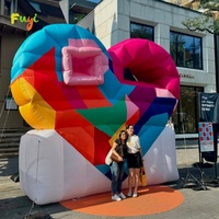 Modèle réaliste de micro-organisme gonflable géant, directement de l'usine, ballon suspendu de micro-organisme de dessin animé pour la publicité