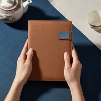 Carnet de notes multifonctionnel A5 en cuir PU avec LOGO personnalisable, Power Bank sans fil 8000 mAh, agenda à feuilles mobiles, chargement Micro USB