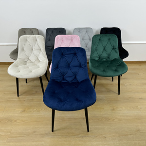 Mayorista Silla Para Tocador Juego De Sillas De Sala Taburetes Altos De Cocina Mobiliario Restaurante Muebles De Terciopelo Chaise Salon - Product Image 1