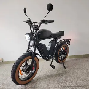 48V Ebike double moteur 2000W Triple batterie 70ah frein à huile suspension complète longue portée vélo électrique rapide vente en gros