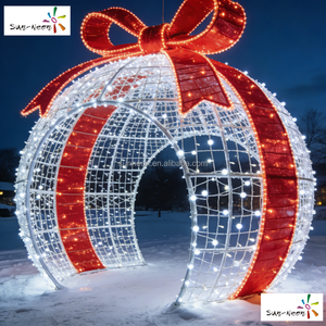 Bolas de luz LED redondas con luces LED para eventos al aire libre, decoración navideña con luces LED - Product Image 6