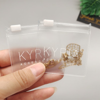 Bolsa transparente de lujo con cierre de cremallera Embalaje con logotipos Tamaño 6*6cm Mini bolsa de plástico Jelwey con cremallera