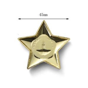 Medalla de Metal con Diseño Personalizado, Forma de Estrella de Cinco Puntas, Logotipo Grabado - Product Image 2