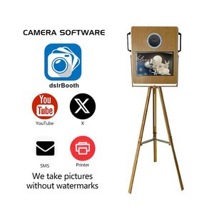 2024 xách tay 360 Photo Booth 100cm Selfie 369 xoay Photo Booth Máy photobooth với vòng ánh sáng - Product Image 4