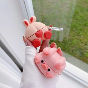 Étui de protection pour écouteurs en silicone caoutchouc personnalisé en forme de <span class=keywords><strong>cochon</strong></span> de dessin animé 3D pour Samsung Galaxy Buds 2 Pro Live FE - Product Image 5