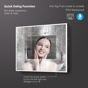 <span class=keywords><strong>Miroir</strong></span> de bain Led étanche, personnalisé, classique, moins cher, hôtel intelligent, armoire à médicaments - Product Image 2