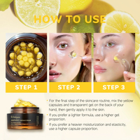 Crème hydratante en capsules de vitamine C, crème visage éclaircissante en capsules VC profondes, crème corporelle hydratante pour une peau éclatante