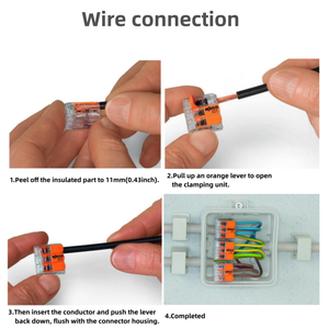 Đức gốc WG 221 412/413/415 điện dây kết nối LEVER Nuts Conductor dây nối - Product Image 6