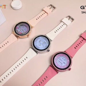 Reloj Inteligente GT3 Mini para Mujer, Pantalla Redonda, Monitor de Actividad Física con Calendario, Carga Inalámbrica, Compatible con Android - Product Image 4