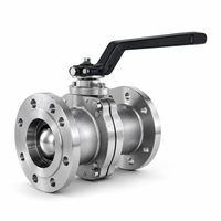 Vanne à boisseau sphérique flottante Q41F CF8M Classe 300 à bride, avec siège en PTFE, pour usage industriel, haute pression