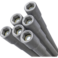 DZ 6 pièces 6 "longueur 1/4 pouces écrou à six pans creux ensemble magnétique puissance Impact écrou Setters pour électrique main acier industriel/bricolage