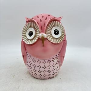 Statue d'hibou artisanale en résine personnalisée, collection de cadeaux d'Halloween, décoration de dortoir, sculpture animale, décoration de jardin domestique - Product Image 2