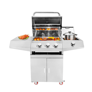 Hot Sale Modern Premium Style Outdoor Gas <b>BBQ</b> Luxurious Steel Modular Kitchen for Backyard Gatherings Standing Oven CB4531 Steel - Product Image 5