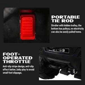 高品質12V大型四輪シミュレーションリモコン操作幼児向け新型おもちゃ乗用車、ライトと音楽付き - Product Image 6