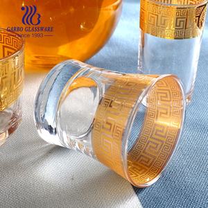 Jarra de vidrio de 64 onzas con tapa de cristal, jarra de agua con mango, buena bebida para zumo casero y agua con oro - Product Image 2