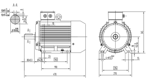 Generador Eléctrico Asíncrono Trifásico de Baja Velocidad YE2-132S2-2 7.5kw 10HP 3000rpm 2 Polos, Motor de Inducción Trifásico - Product Image 6