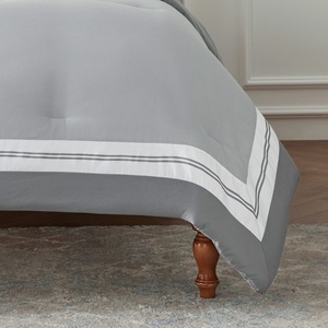 Khách Sạn 100% Sang Trọng Bông Bộ Đồ Giường Bộ Đồ Giường Đặt Vua Nữ Hoàng Đôi Duy Nhất Kích Thước 4 Miếng <span class=keywords><strong>Comforter</strong></span> Bộ Đồ Giường - Product Image 6