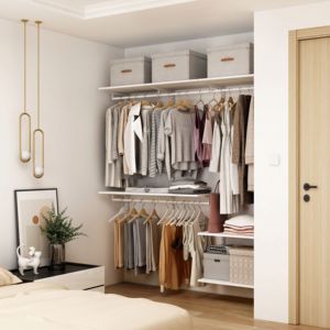 Pintu Lemari OSB Kontemporer yang Dapat Diperpanjang, Dapat Dikunci, dan Hemat Ruang untuk Kamar Tidur - Product Image 4