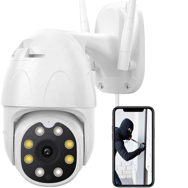 WiFi IP PTZ Camera Outdoor H.265 2MP AI Motion Tracking Dual-light Speed Dome Camera CCTV Video Surveillance