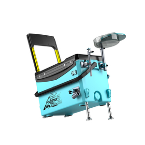 Multifunction Fishing Cooler Tackle Boxes Portable Fishing Box Seat Wheel