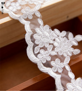 Bricolage Couture Dentelle Matériel 8.5cm Corded Dentelle Garniture au <span class=keywords><strong>Voile</strong></span> de Mariée - Product Image 2