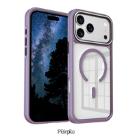 Coque de téléphone transparente antichoc avec aimant puissant, fine et transparente, compatible avec la charge sans fil pour iPhone 18 17 16 15 14 13 Pro