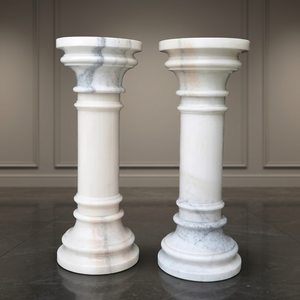 Colonnes et piliers en marbre blanc les plus vendus sculptés à la main Temple classique décor à la maison taille personnalisable sculptures en pierre naturelle - Product Image 2