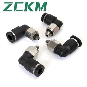 <span class=keywords><strong>PL</strong></span>系列黑色快速耦合器气动配件空气软管连接器 - Product Image 2