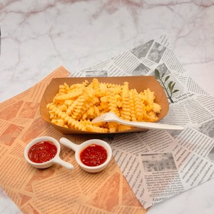 Bandejas Desechables Premium de Papel Kraft para Alimentos, Resistentes al Aceite, Impermeables y Antiderrames, para Servir Comida Frita en Fiestas - Product Image 4