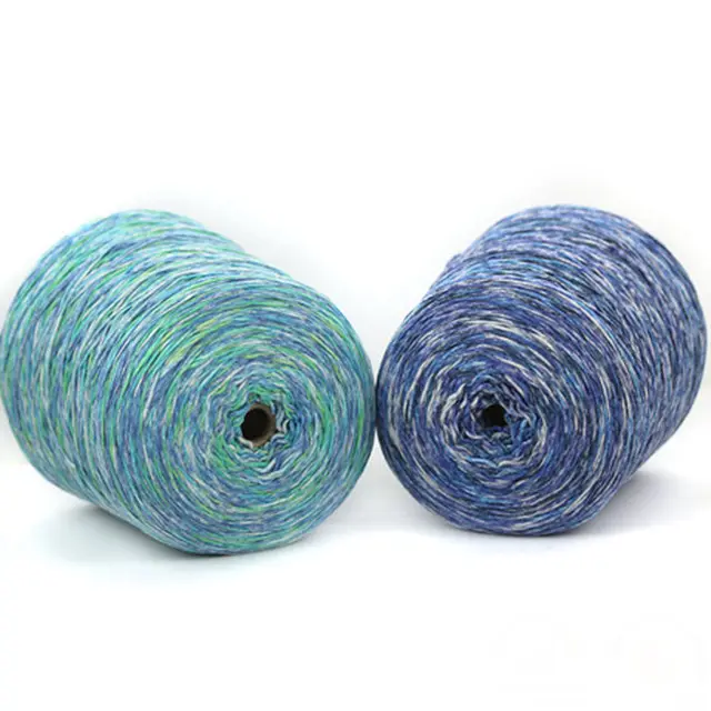 Yarn factory New design product cotton acrylic mink like wool Spray hank yarn dyeing blended knitting yarn